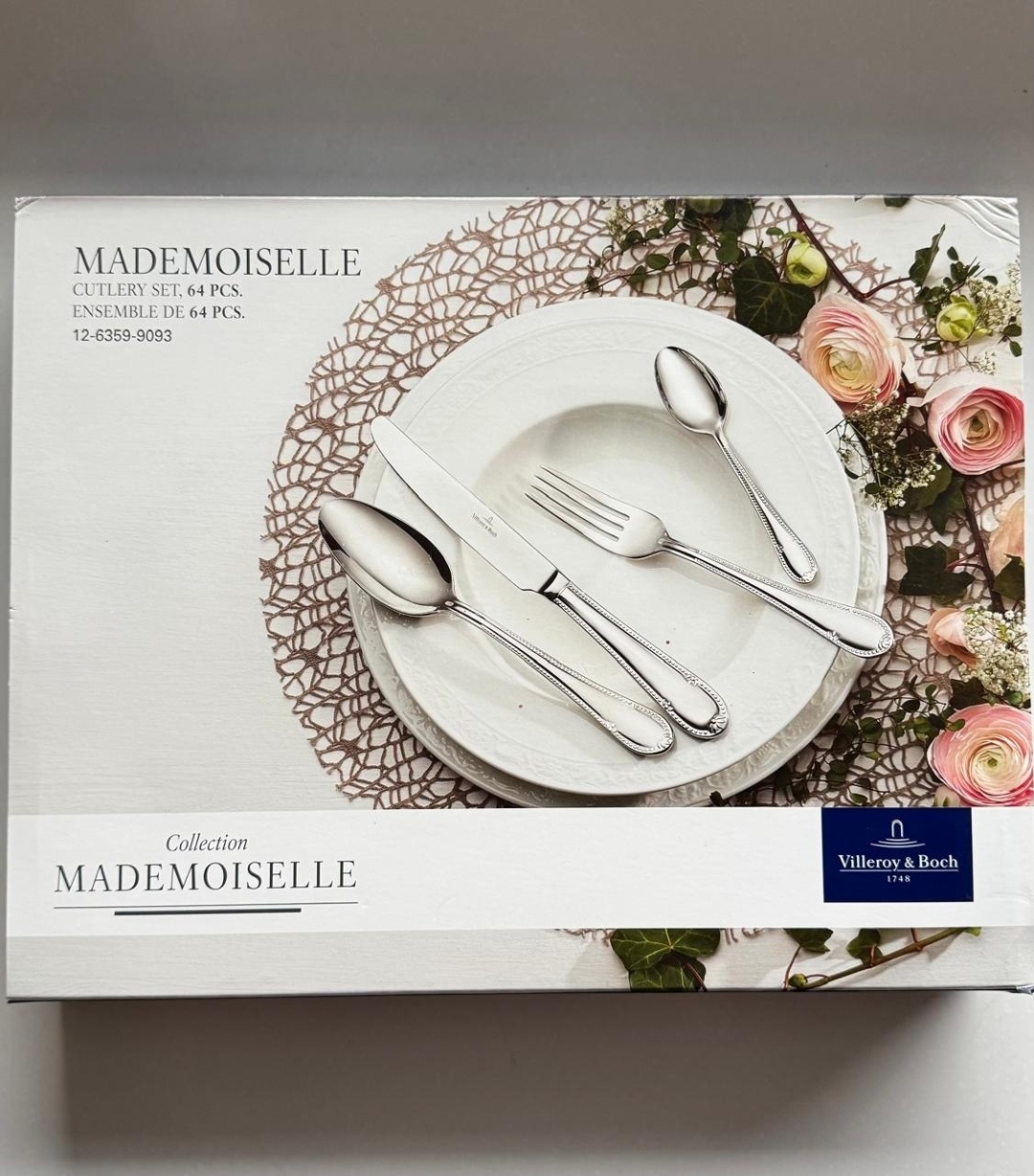 Набор столовых приборов Villeroy&Boch 64 шт, серебристый Mademoiselle / Мадмуазель