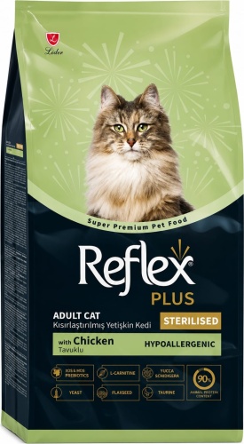 Reflex Plus Adult Sterilised для стерилизованных курица 1.5 кг
