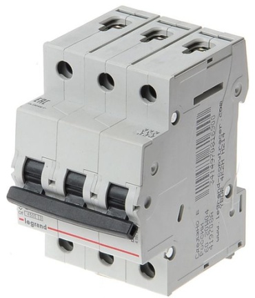 Legrand автоматический выключатель 3P 25 A, 4.5 кА, 220 В