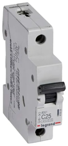Legrand автоматический выключатель 1P 25 A, 4.5 кА, 220/380 В