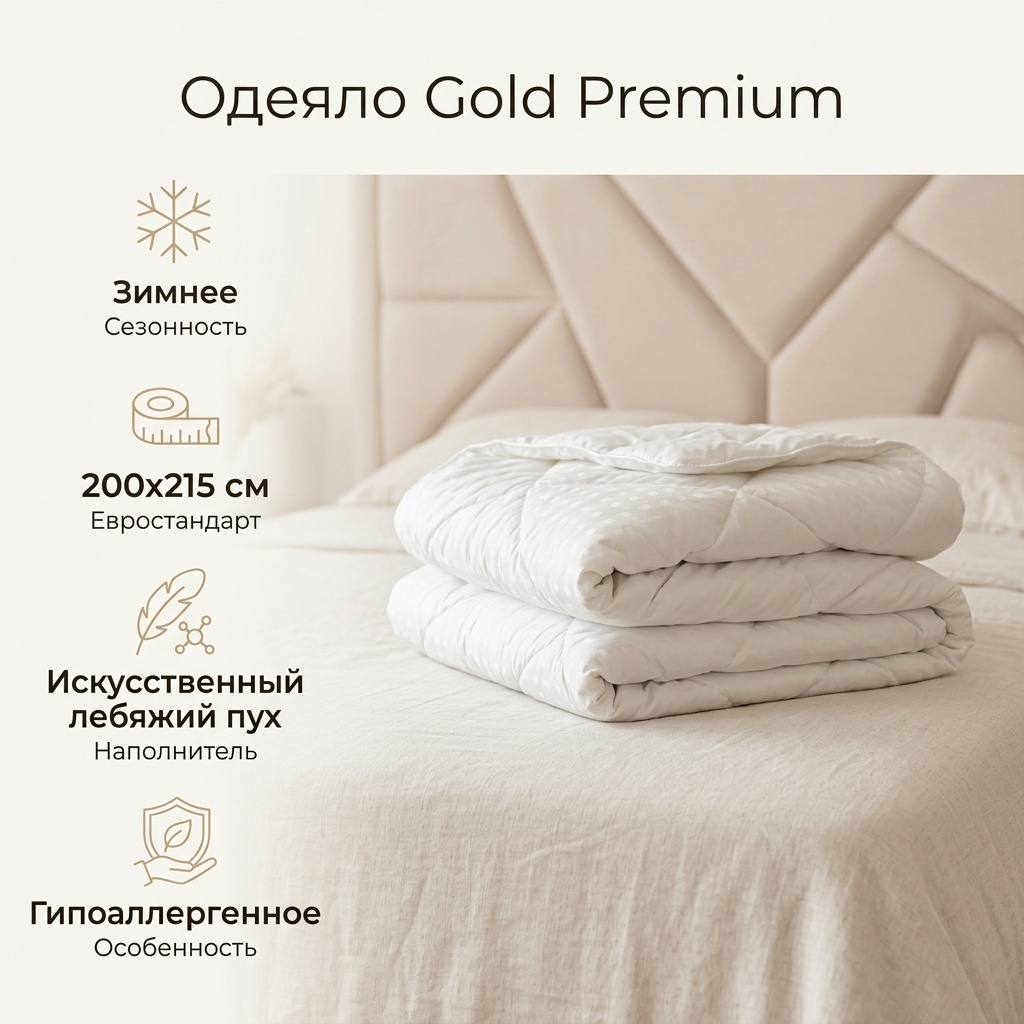 Одеяло Gold 690168774 200x215 зимнее