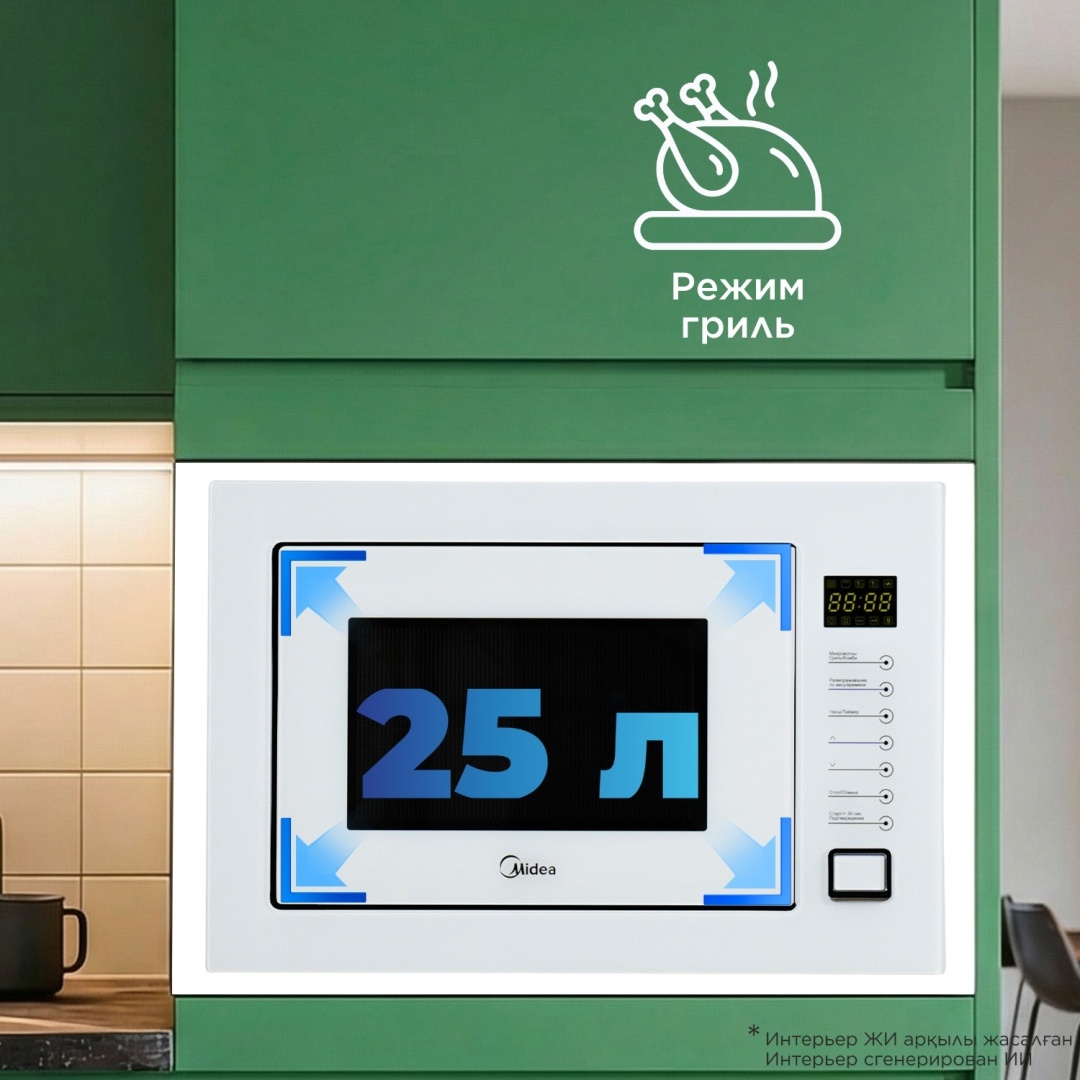 Микроволновая печь Midea TG925B8D-WH белый