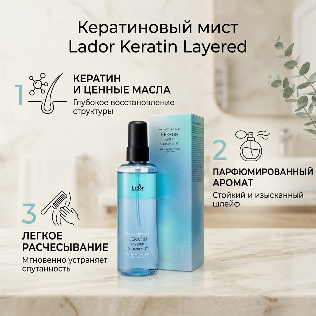 Lador Keratin Layered мист 130 мл