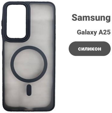 Чехол MMARKET для Samsung Galaxy A25 темно-прозрачный