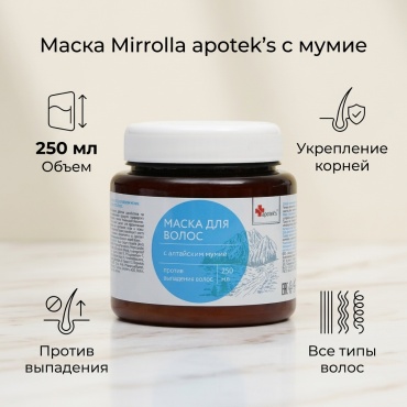 Mirrolla с алтайским мумиё маска 250 мл
