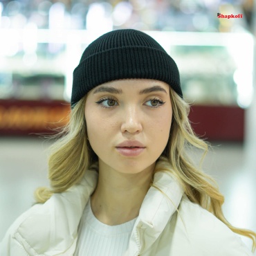 Шапка-бини Shapkoff размер 56, 57, 58, 59, черный