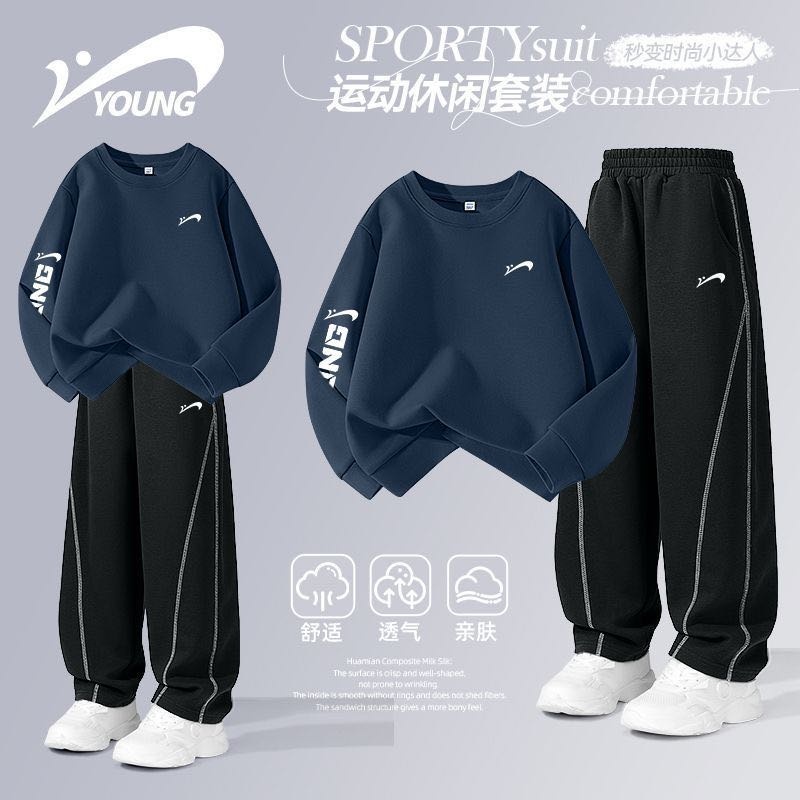 Спортивный костюм черный, синий