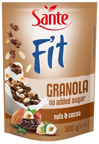 Sante хлопья Fit мультизерновая с орехами 300 г