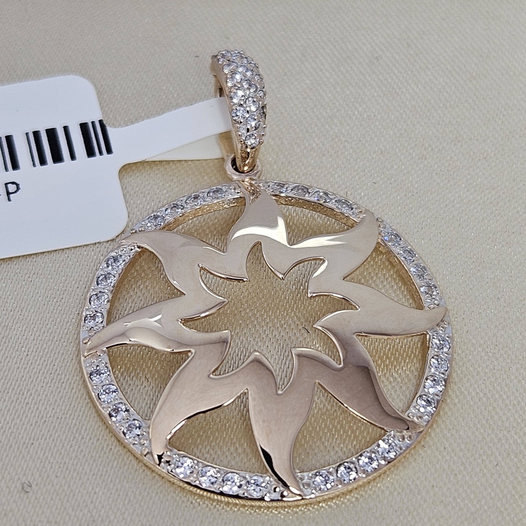 Подвеска Gaukhar Jewelry GJ1313-P вес 2.68 г золото, фианит