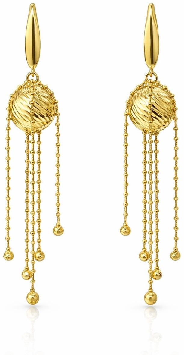 Серьги Italian Gold 675000 вес 7.98 г золото, без вставок