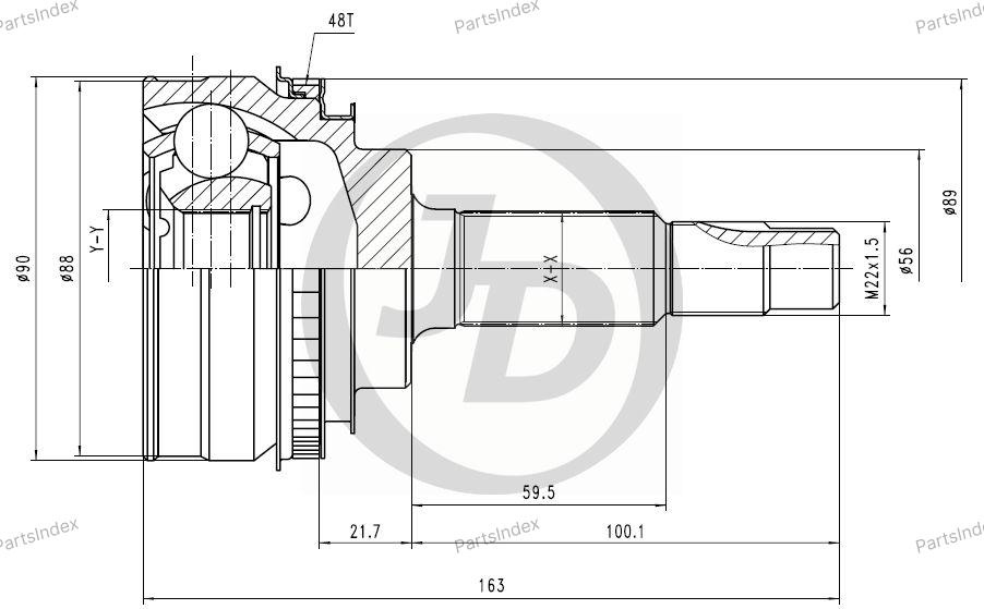 JD ШРУС JCT0048A