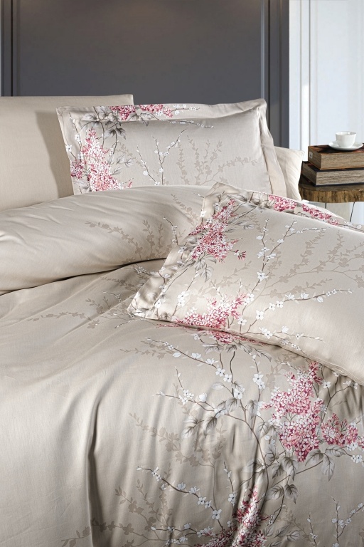 Комплект First Choice Wisteria Powder 2-спальный хлопок, сатин, 4 наволочки: 50x70 см, 70x70 см
