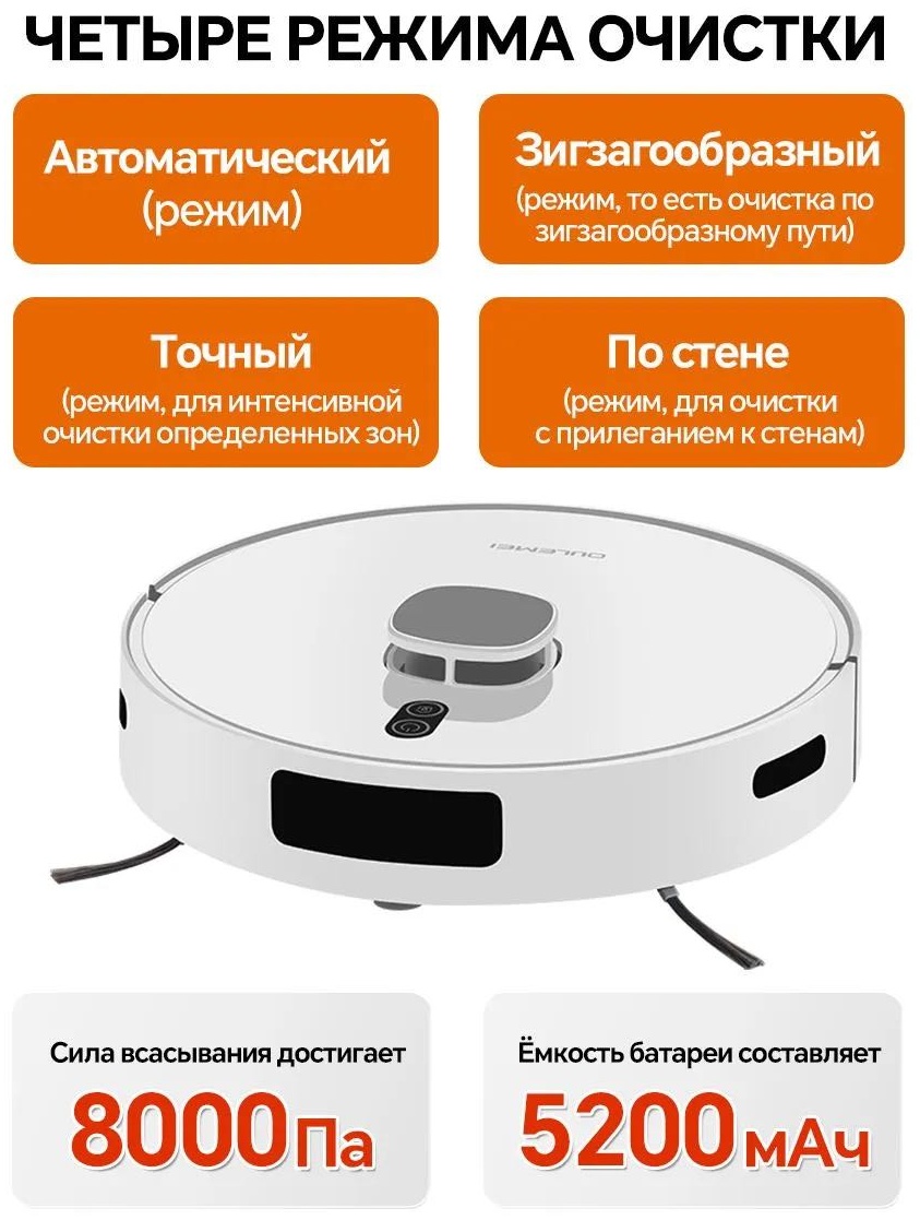 Робот-пылесос OULEMEI OLM-XCY016 белый