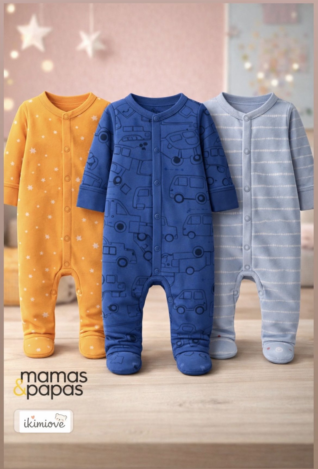 Набор слипов Mamas and papas синий, оранжевый