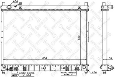 Stellox радиатор основной 10-26289-SX