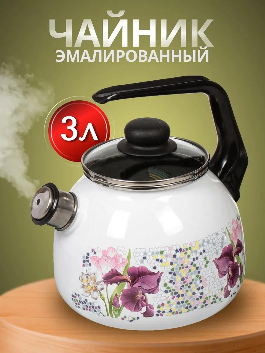 СтальЭмаль чайник 175626668 3 л, сталь