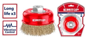 EMTOP чашечная щетка EWCB10755 75x14 мм 1 шт