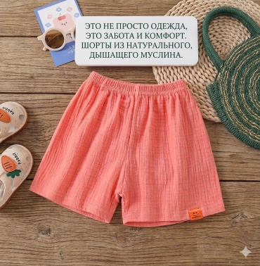 Повседневные шорты светло-розовый