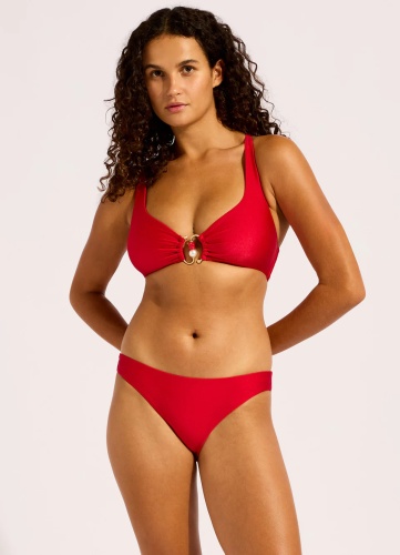 Купальник раздельный SEAFOLLY красный