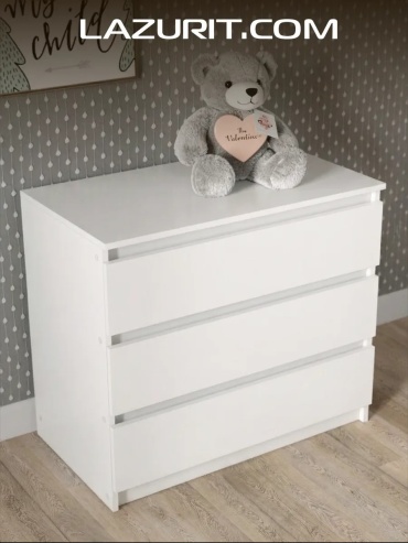 Комод ADKmebel Alvero14, 80.1x46x70 см, белый