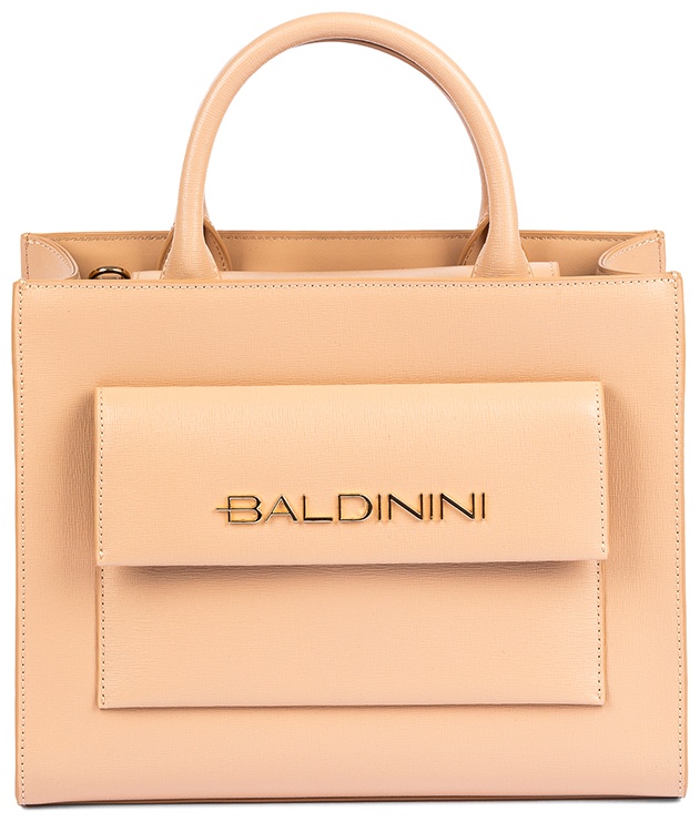 Сумка тоут Baldinini натуральная кожа розовый
