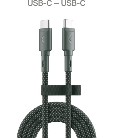 Кабель Commo USB TypeC (F), 2.2 м, Range Cable серый