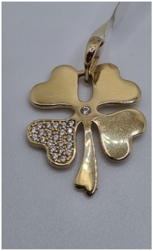 Подвеска Zhanar Gold 781355533 вес 1.95 г золото, фианит