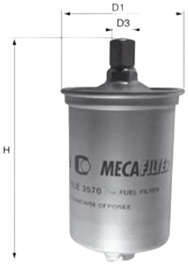 MECAFILTER топливный фильтр ELE3570