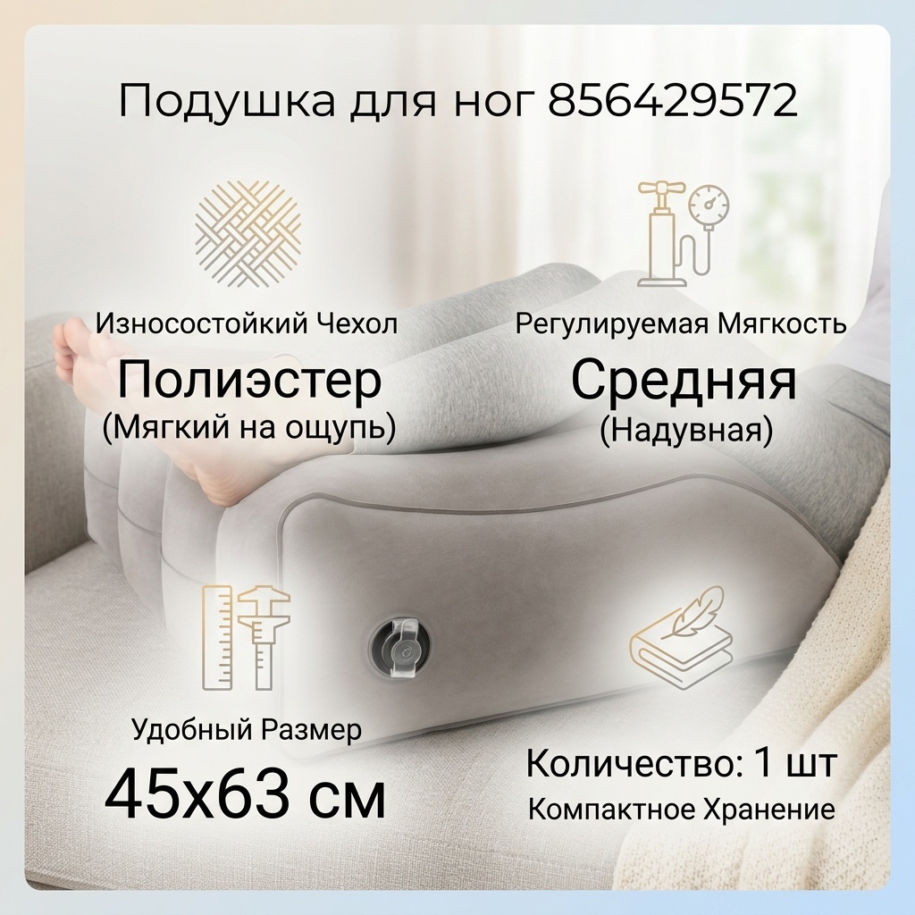 Подушка для ног 45x63 см, воздух