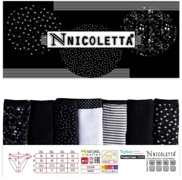 Слипы Nicoletta черный, серый