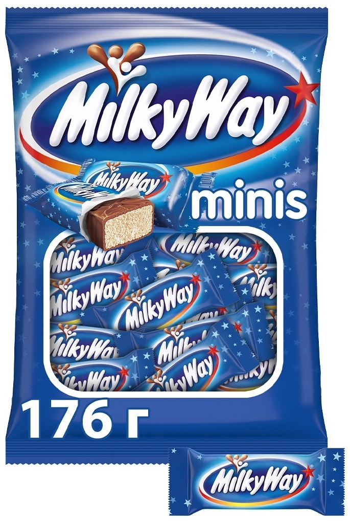 Купить Конфеты шоколадные Milky Way Minis 176 г в Алматы – Магазин на ...