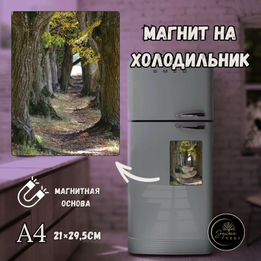 Sequoia VERS магнит-сувенир Дыхание природы. природа, леса. А4 1 шт