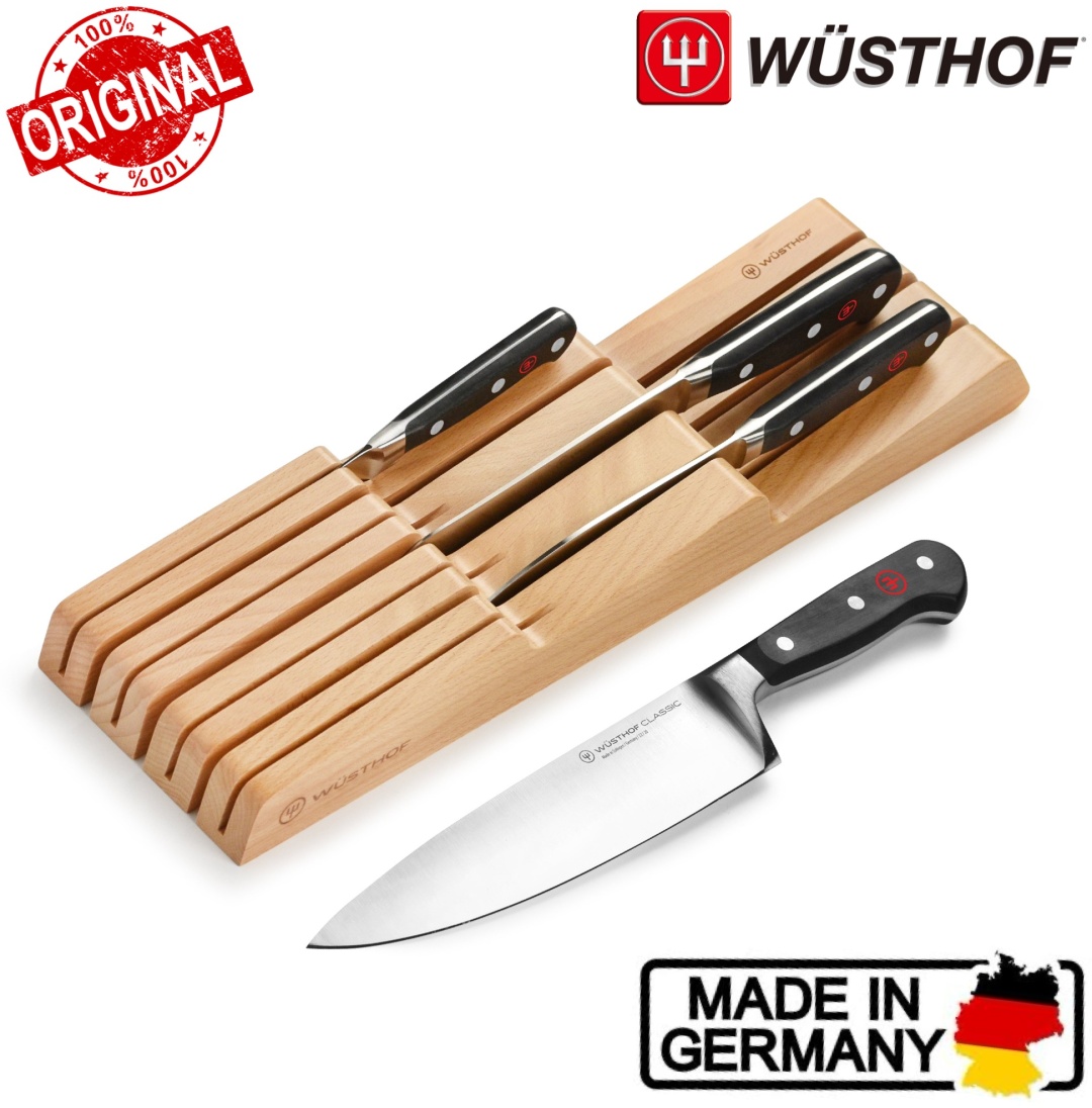 Набор ножей WUSTHOF Classic Knife Block, лезвие: углеродистая сталь 4 шт