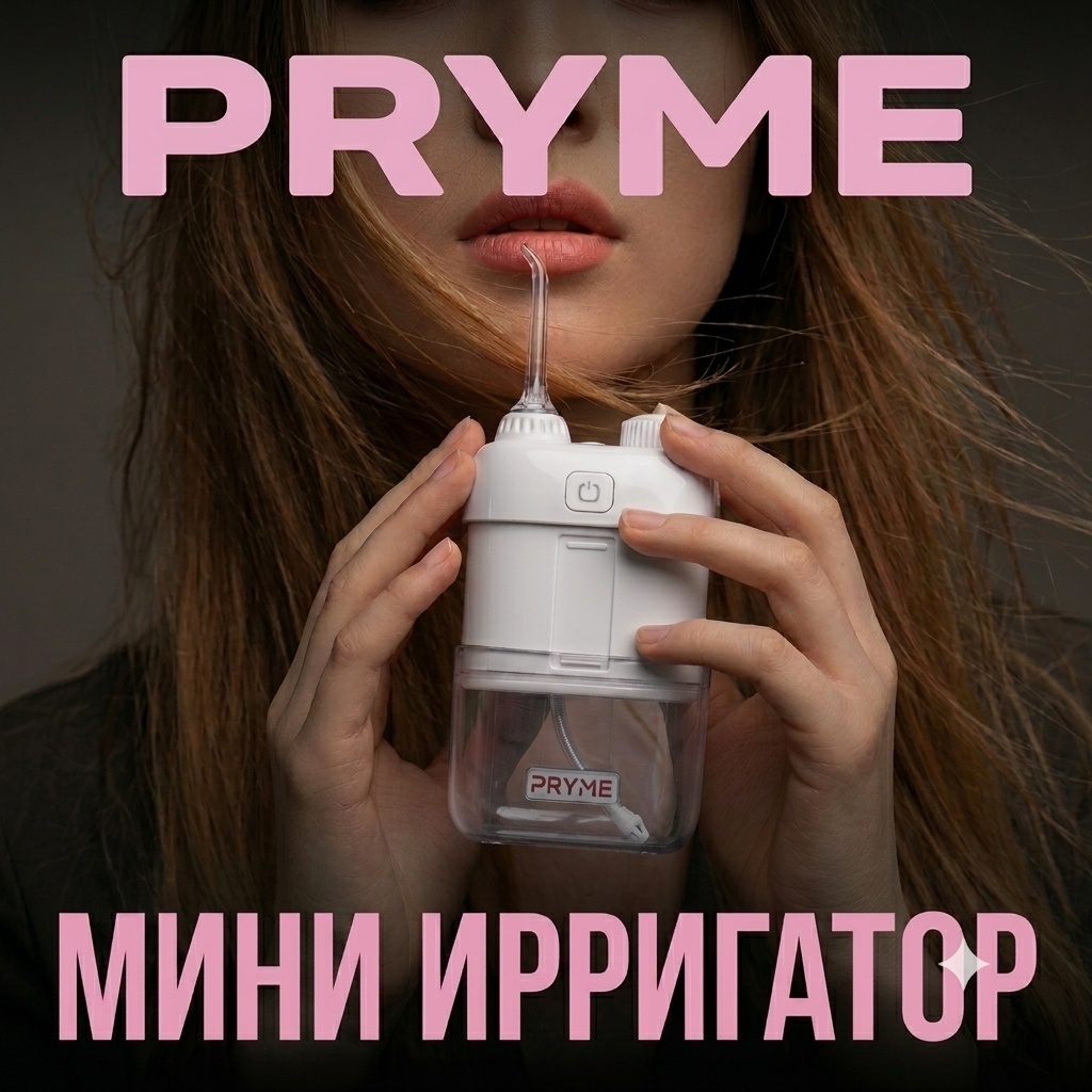 PRYME ирригатор MINI XY12 белый импульсный, портативный