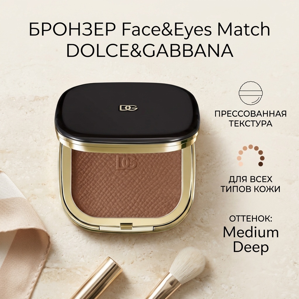 DOLCE&GABBANA Face&Eyes Match бронзер Medium Deep