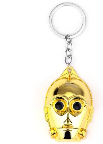 Брелок Brelki.kz Звездные войны C3PO 4 металл 1 шт
