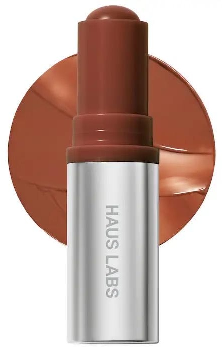 Haus Labs by Lady Gaga Color Fuse Longwear Hydrating Glassy Lip+ Cheek Blush Balm Stick румяна Glassy Cinnamon beige peach