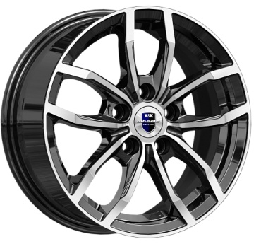 K&K Фрост (КС1048-01) 6.5x15/5x100 D57.1 ET38 4 диска черный, серебристый