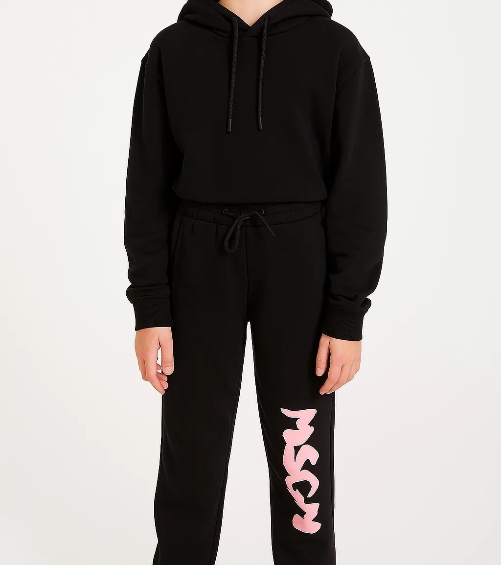 Спортивные брюки MSGM KID черный, розовый