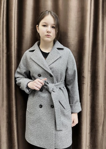 Пальто AIA COLLECTION черный, серый