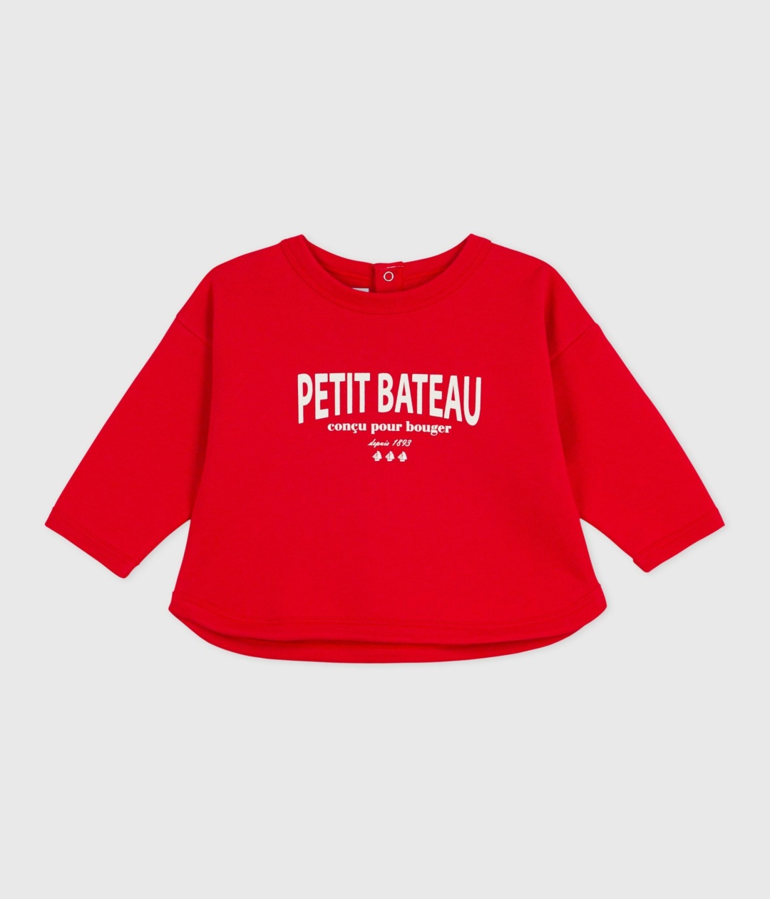 Свитшот Petit Bateau красный