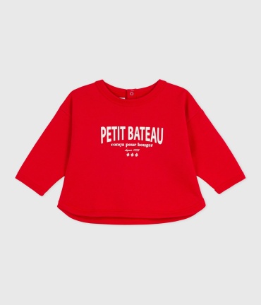 Свитшот Petit Bateau красный