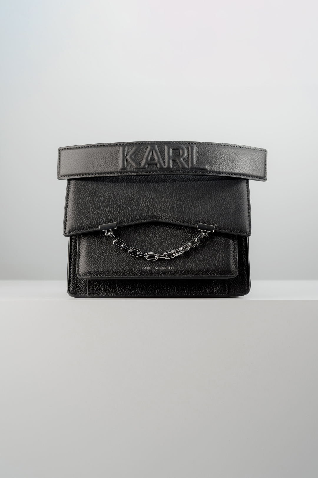 Сумка кросс-боди Karl Lagerfeld натуральная кожа черный