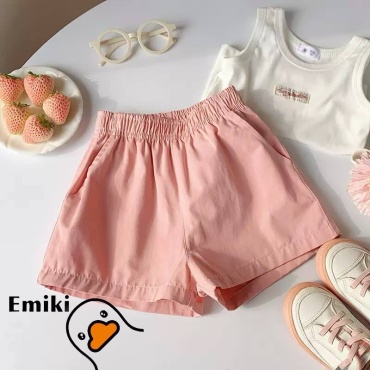 Джинсовые шорты Emiki пудра