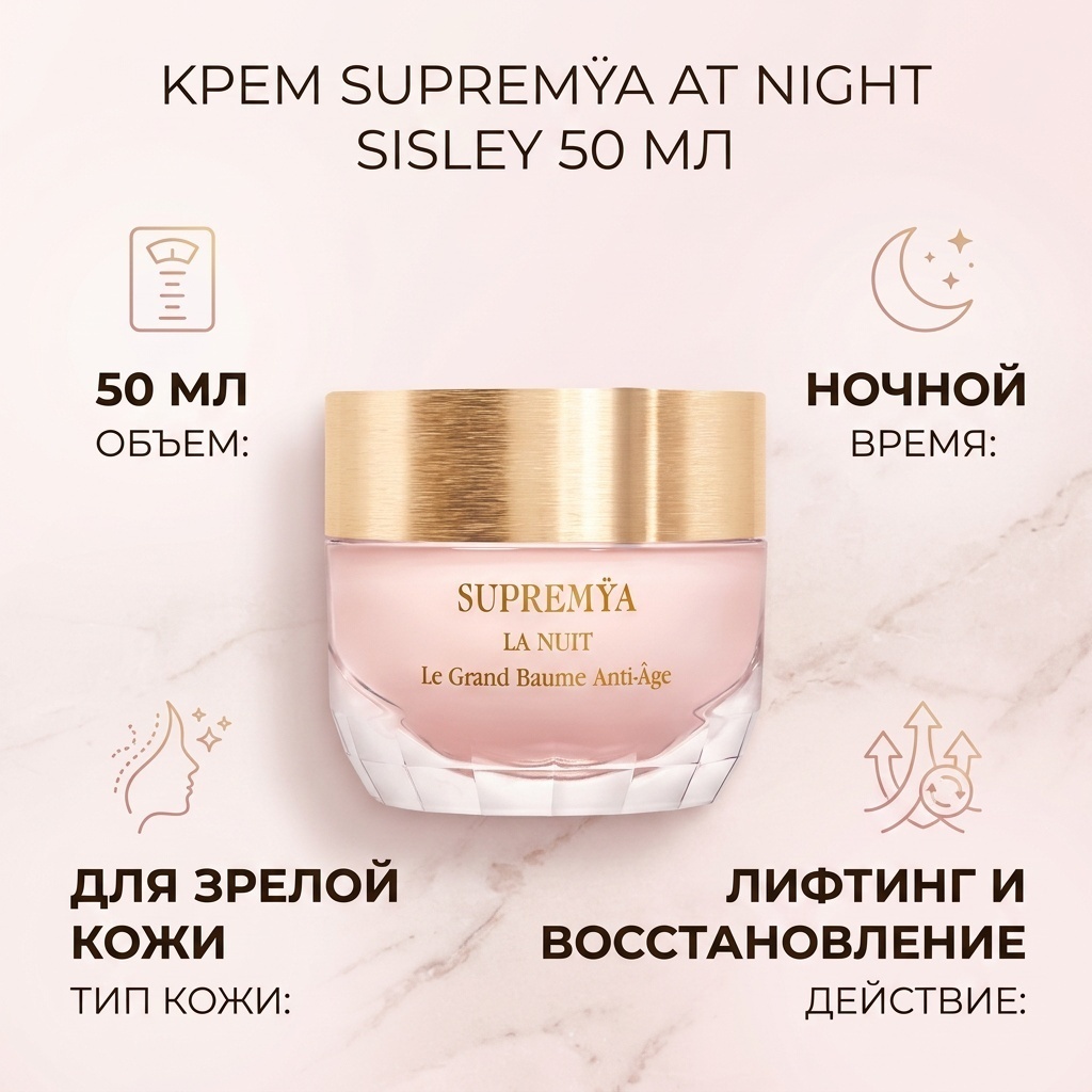 Sisley крем Supremÿa at Night the Supreme Anti-Aging Cream для лица, для зоны декольте 50 мл