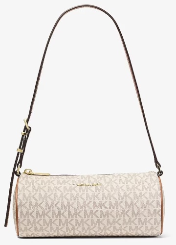 Сумка багет Michael Kors канвас ваниль