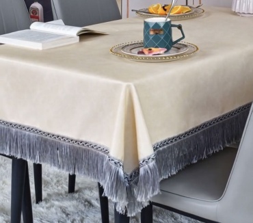 Скатерть 200x200 см, ПВХ, полиамид, хлопок, 1 шт