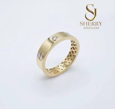 SHERRY 52060 размер 18.5 вес 2.39 г золото, фианит