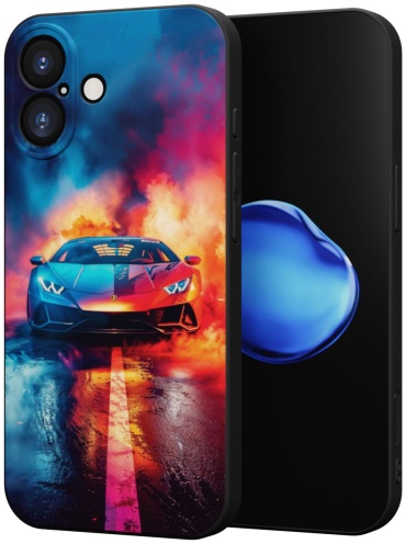 Чехол Mcover для Apple iPhone 16 рисунок