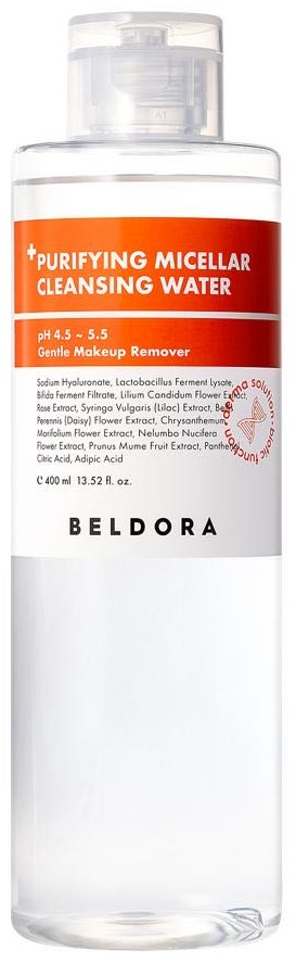 BELDORA Purifying Micellar Cleansing Water Мицеллярная вода, для очищения кожи от макияжа и спф мицеллярная вода 400 мл